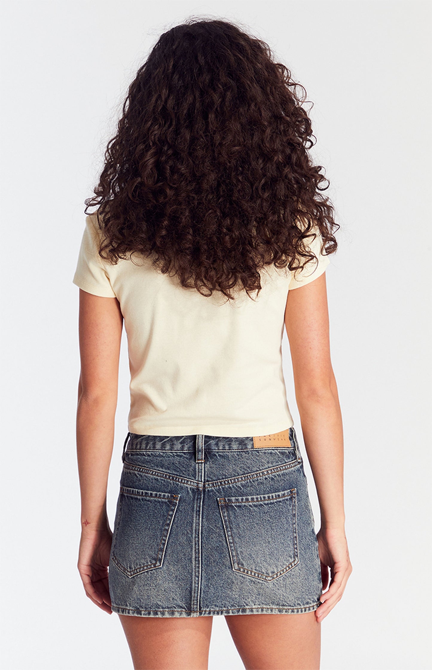 Chic Twist Denim Skirt