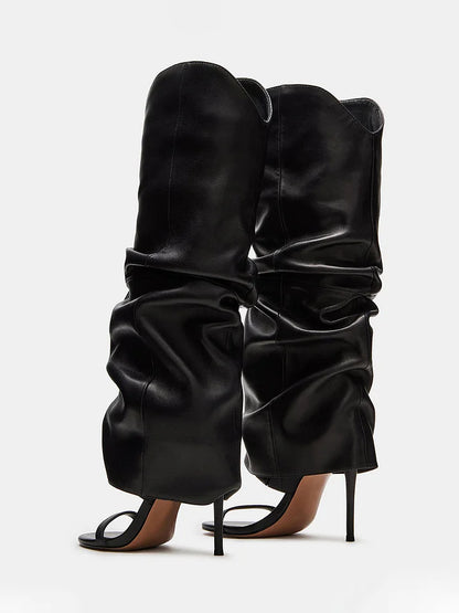 Slouchy Chic High Heels