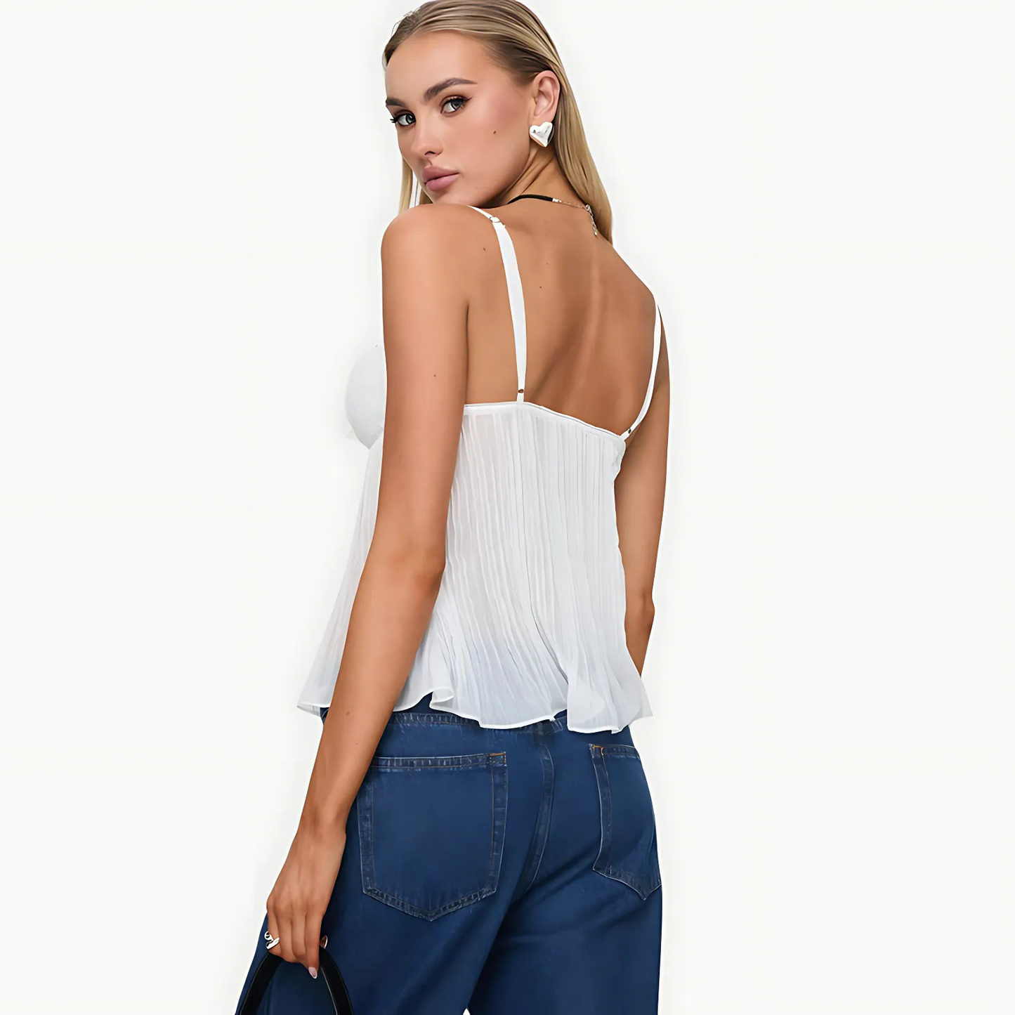 The Delina Pleat Cami Top