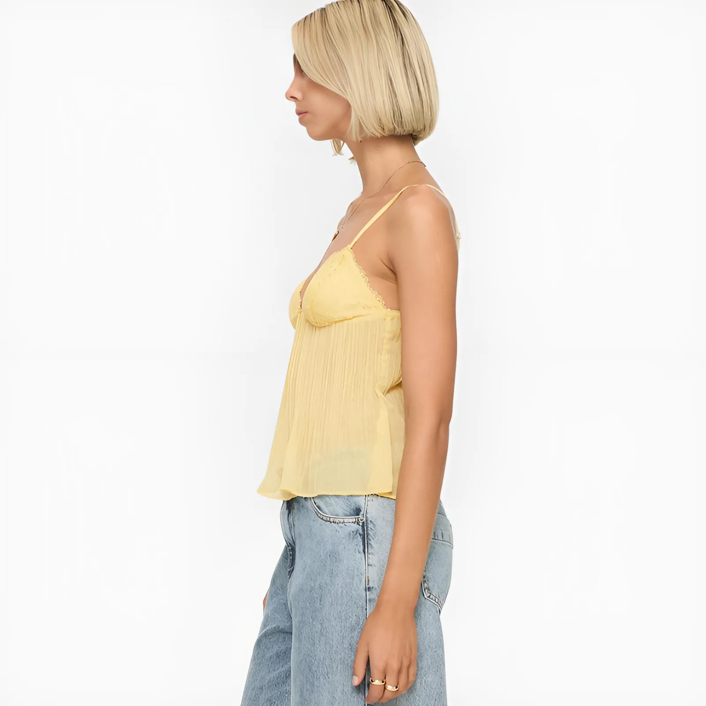 The Delina Pleat Cami Top