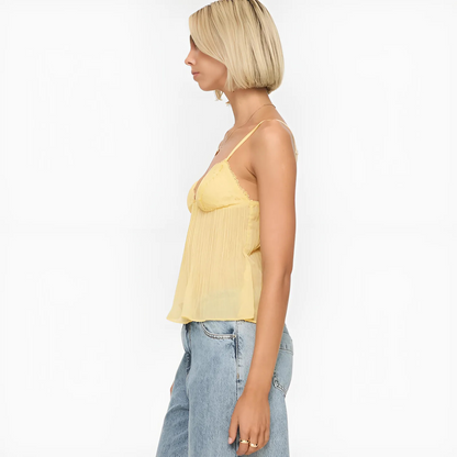 The Delina Pleat Cami Top