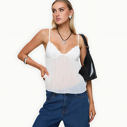 The Delina Pleat Cami Top