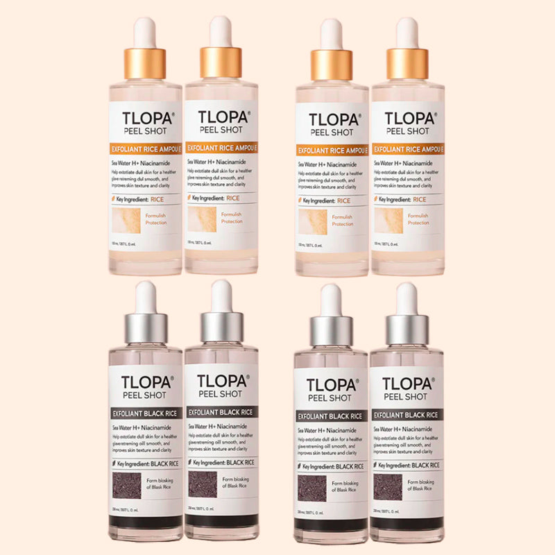 TLOPA® Glow Rice Ampoule Set - Skin Brightening Duo