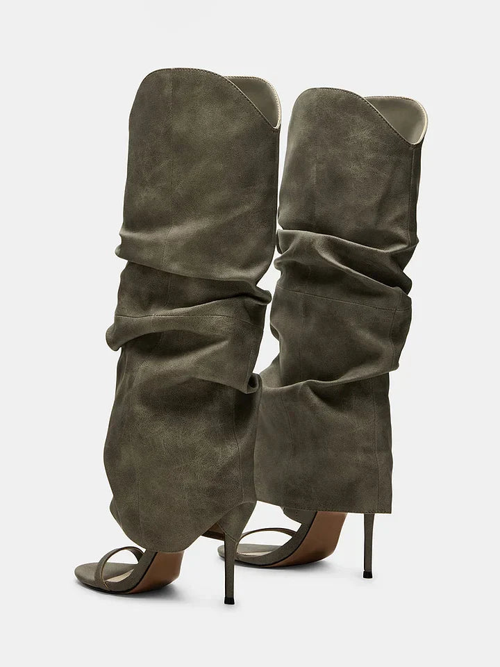 Slouchy Chic High Heels