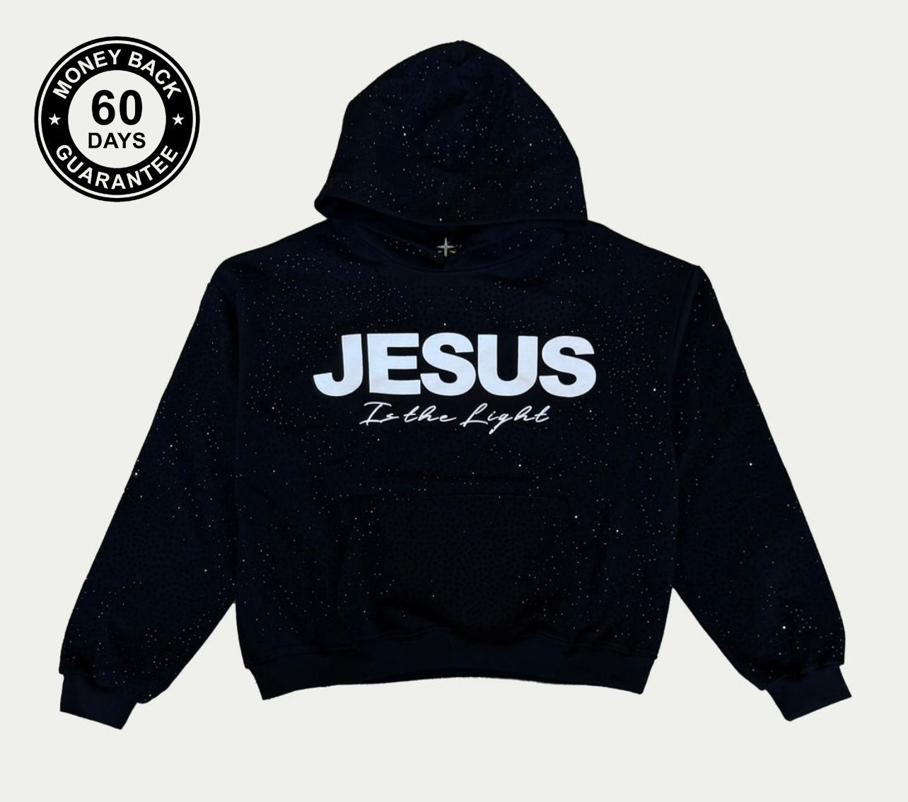 "Jesus is the Light" Rhinestone Hoodie