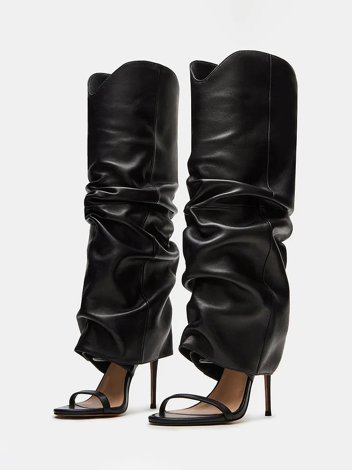 Slouchy Chic High Heels