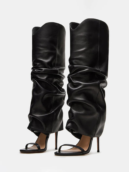 Slouchy Chic High Heels