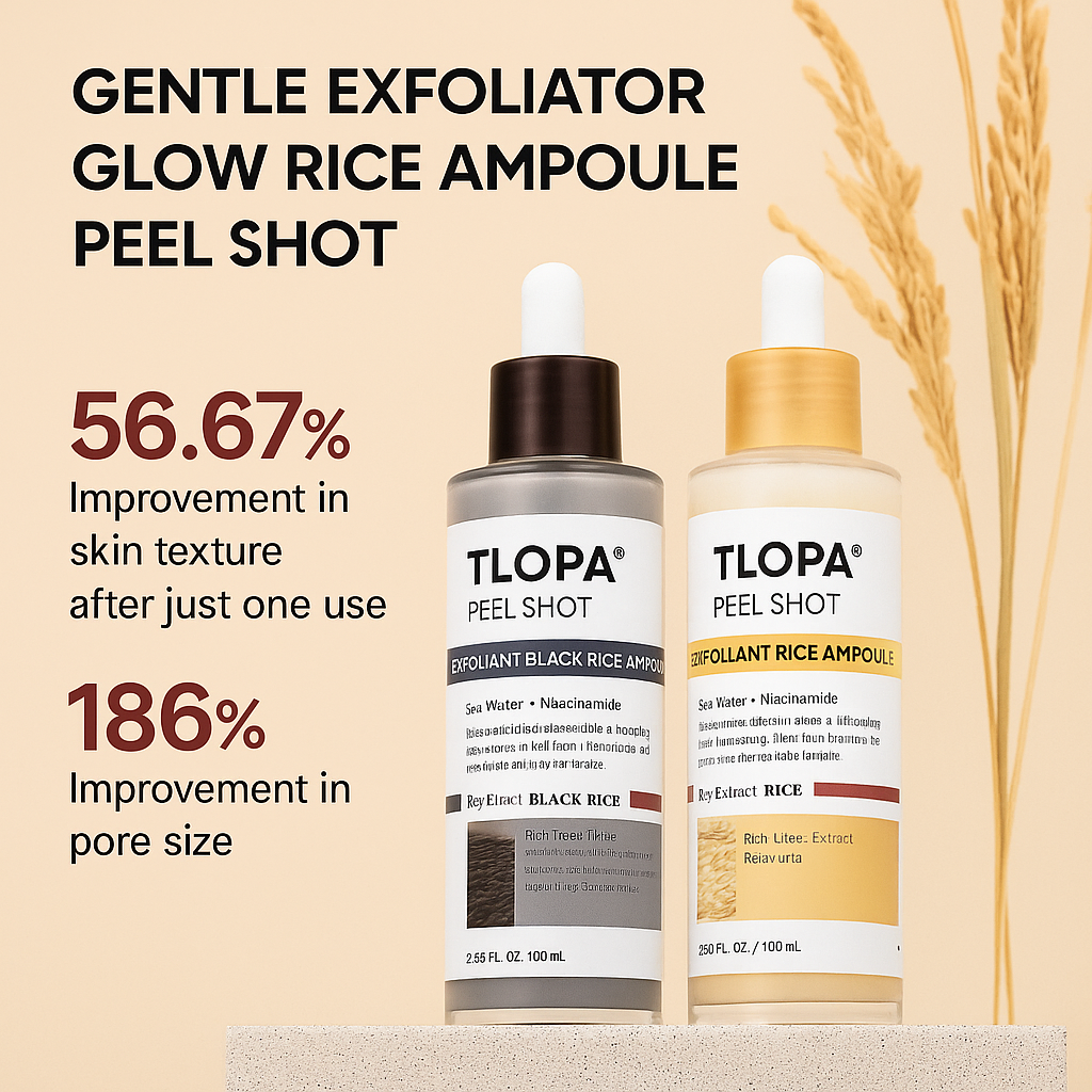 TLOPA® Glow Rice Ampoule Set - Skin Brightening Duo