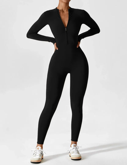 Effortless Edge Zip-Up Jumpsuit™