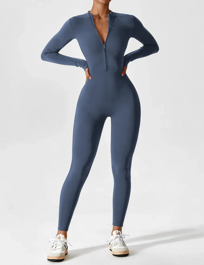 Effortless Edge Zip-Up Jumpsuit™